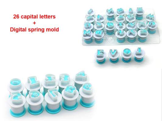 English Alphabet Spring Biscuit Mould Baking Mould