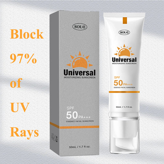 Universal Sunscreen SPF 50 PA, Protector Solar Con Color, Tinted Sunscreen, No Sticky Refreshing Non And Does Not Harm Residue For All Skin Type And UV Defense