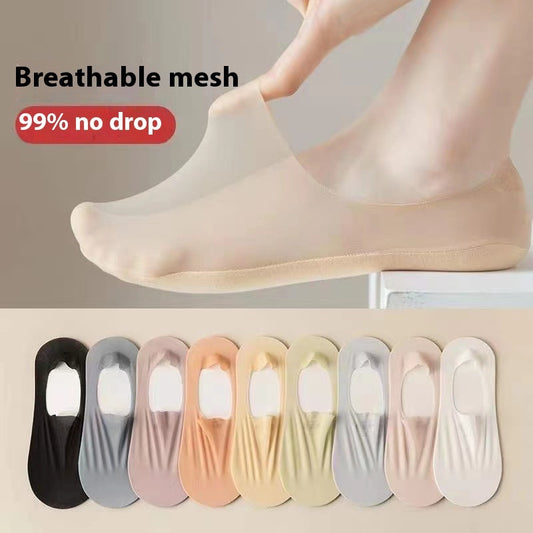 Women's Summer Thin Breathable Traceless Non Slip Invisible Socks