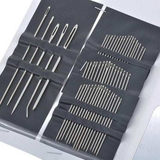 55 Piece Set Stainless Steel Silver Hand Sewing Needle Housewares Diy1 Set