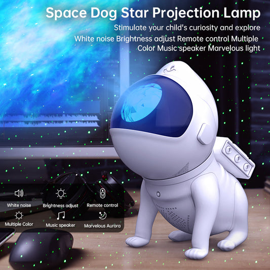 Star Projector Night Light Space Dog,Galaxy Projector LED Night Light Built-in Bluetooth Speaker,Smart APP Control,Timer and Remote,for Kids Adults Bedroom,Gifts for Christmas Birthdays